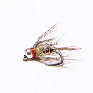 Silver tungsten soft hackle hare's ear Nymph