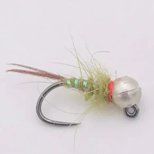 hare's ear jig olive on barbless hooks only
