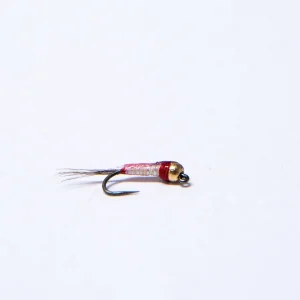 white euro jig with gold tungsten