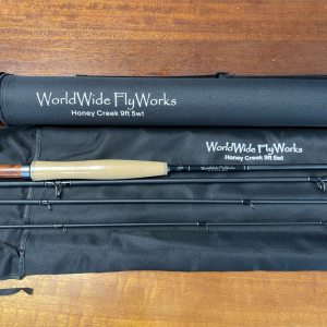 WorldWide FlyWorks (Honey Creek) 9’ 5 Weight 4pcs Fly Rod with Sock / Tube