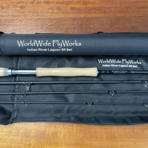 WorldWide FlyWorks (Indian River Lagoon) 9’ 9 Weight 4pcs Fly Rod with Sock / Tube