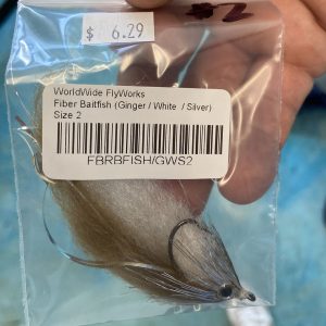 WWFW - Fiber Baitfish (Ginger Back / White Belly - Silver Head)